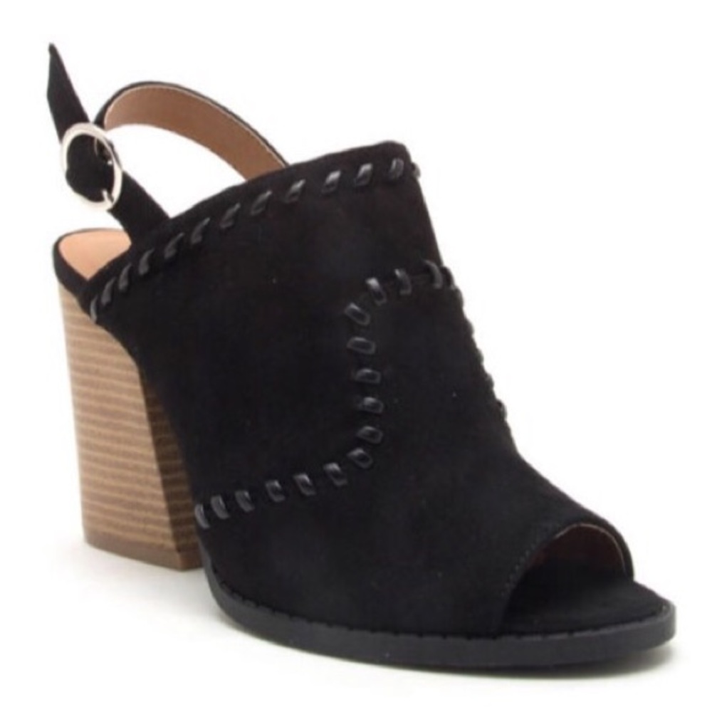 Slingback chunky heeled sandals - Picture 2 of 6